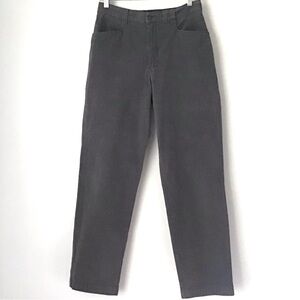 Lee Casuals High Rise Gray Pants Size 10 Straight Leg Textured Cotton Lycra